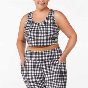 Brand New Print Sexy Bra And High Waisted Pants Sports Suits Women Plus Size Yoga Sets With Pocket