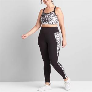 Breathable 2022 Eation Wholesale High Impact Custom Logo Yoga Plus Size Leopard Sports Bra For Women
