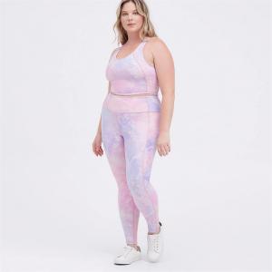 Eation Brand New Plus Size Fitness Sexy Yoga And High Waisted Sport Pant Pockets Suits Tie Dye Yoga Set For Women